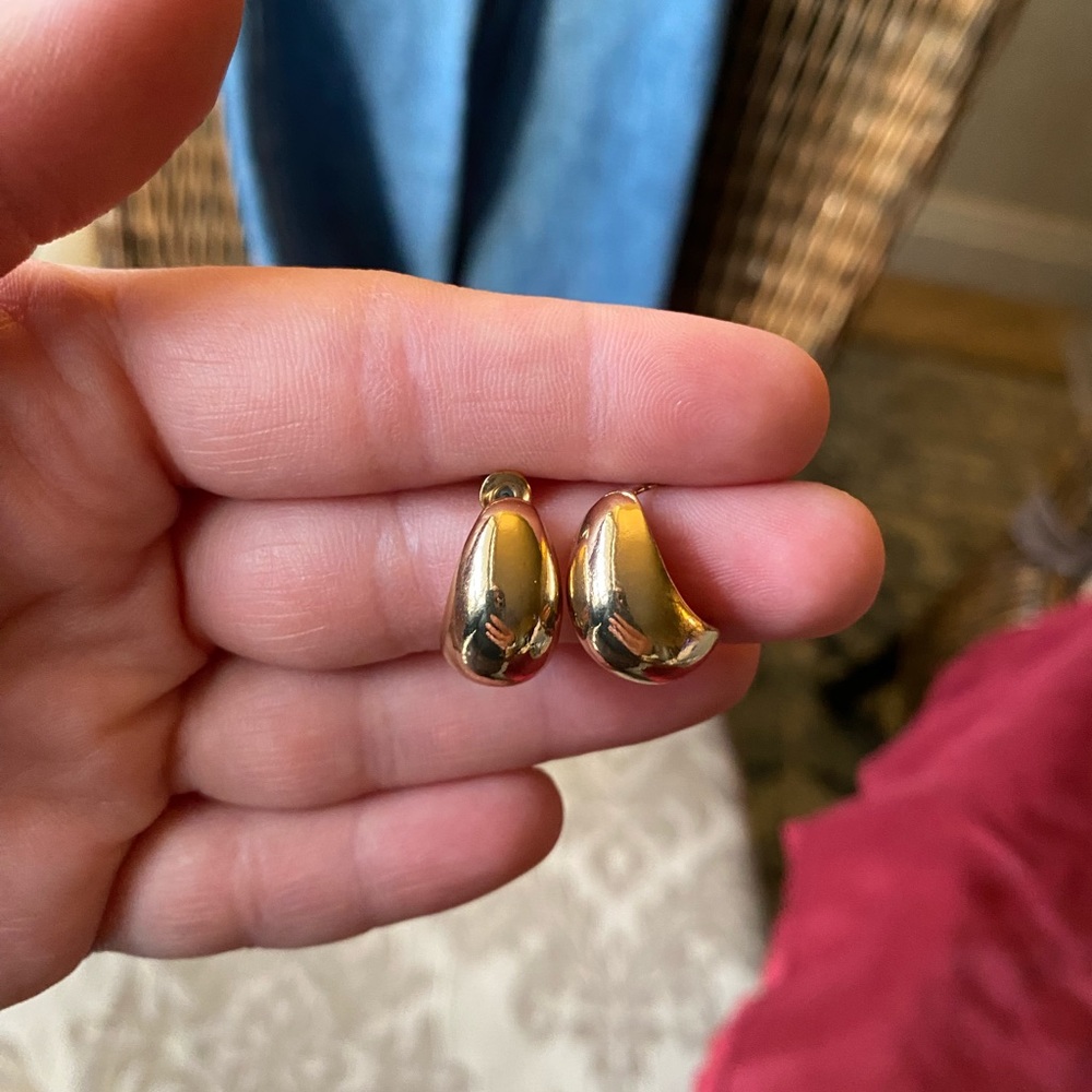 Y2K chunky gold earings